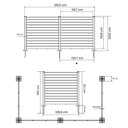 TRENNWAND AUS POLYETHYLEN