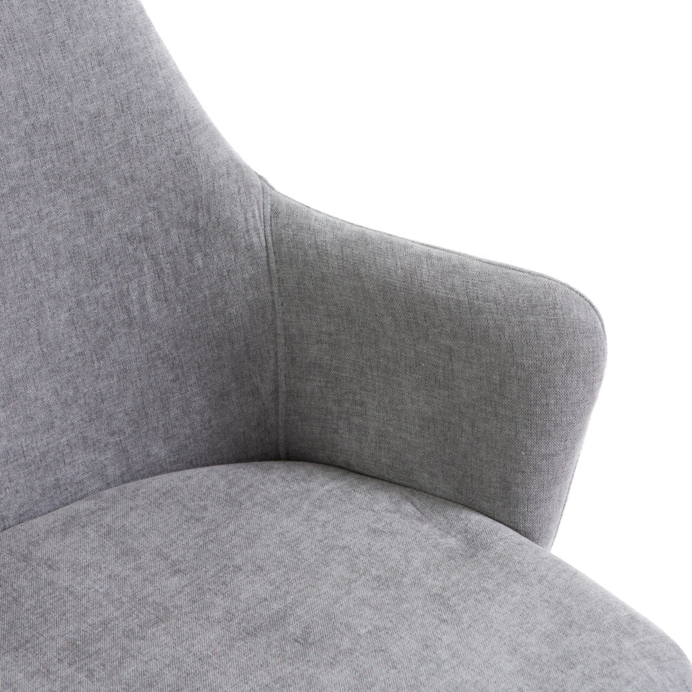 Rachele – Poltroncina in tessuto con gambe in metallo