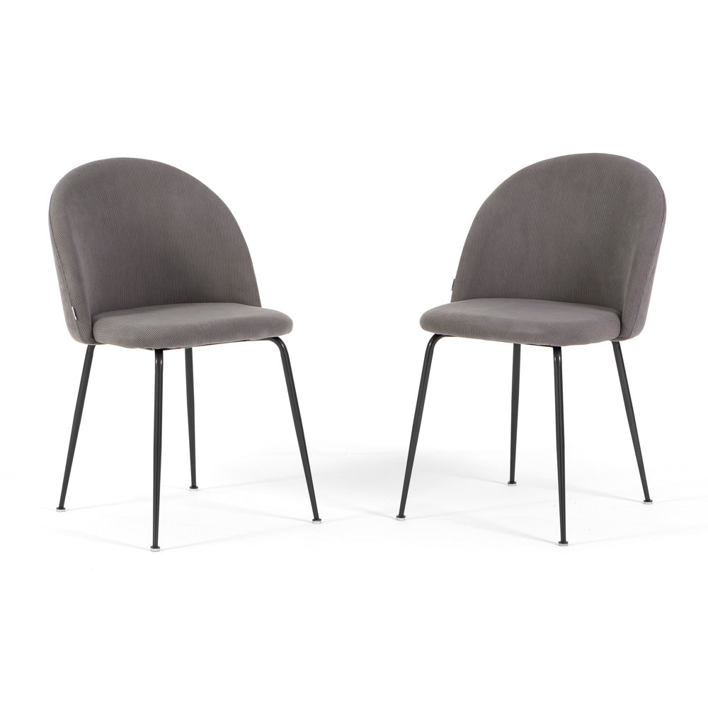 STÜHLE SARA AUS CORD-SAMT