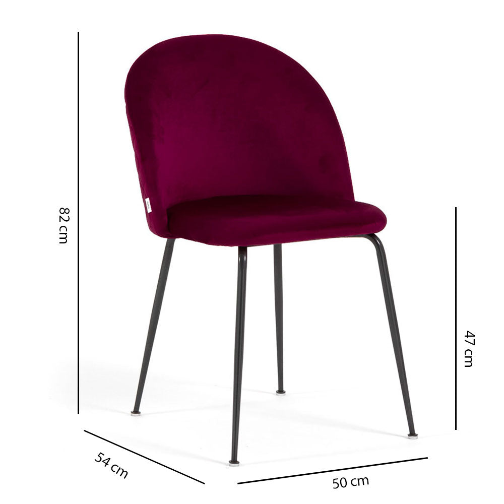 STÜHLE SARA AUS SAMT