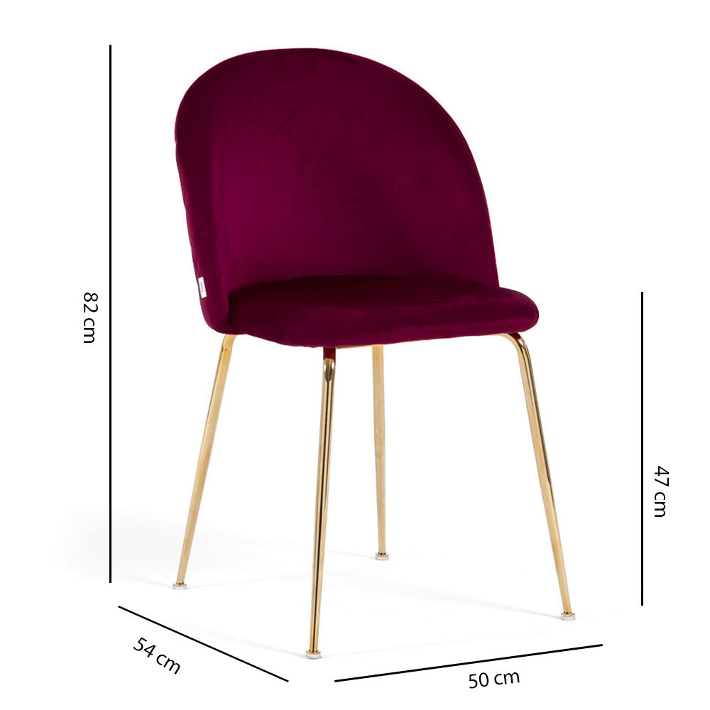 STÜHLE SARA AUS SAMT